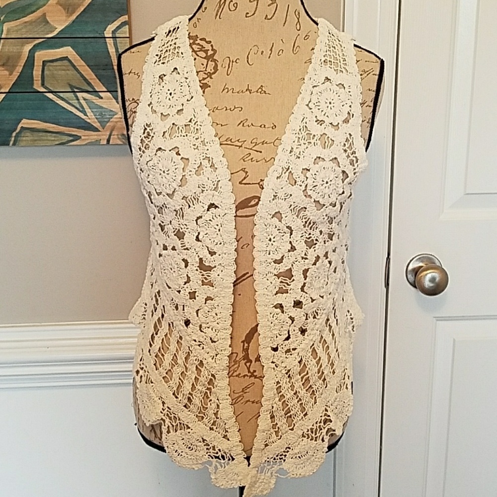 NWOT Crochet Vest